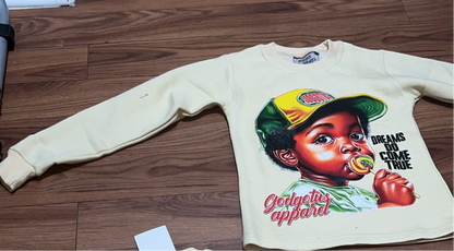 Crazy Crop An Long Seelve Kids Sets 📚